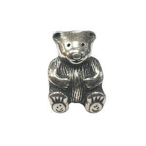 Pandora Teddy Bear Charm / Sterling Silver